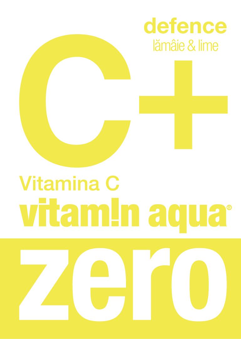 C+ defence vitam!n aqua zero lămâie & lime Vitamina C