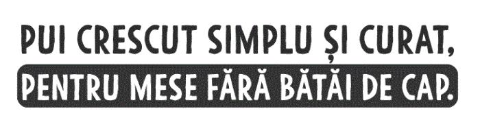 PUI CRESCUT SIMPLU ȘI CURAT, PENTRU MESE FĂRĂ BĂTĂI DE CAP.