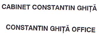 CABINET CONSTANTIN GHITA CONSTANTIN GHITA OFFICE