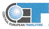 CET CENTRAL EUROPEAN TRANSLATIONS
